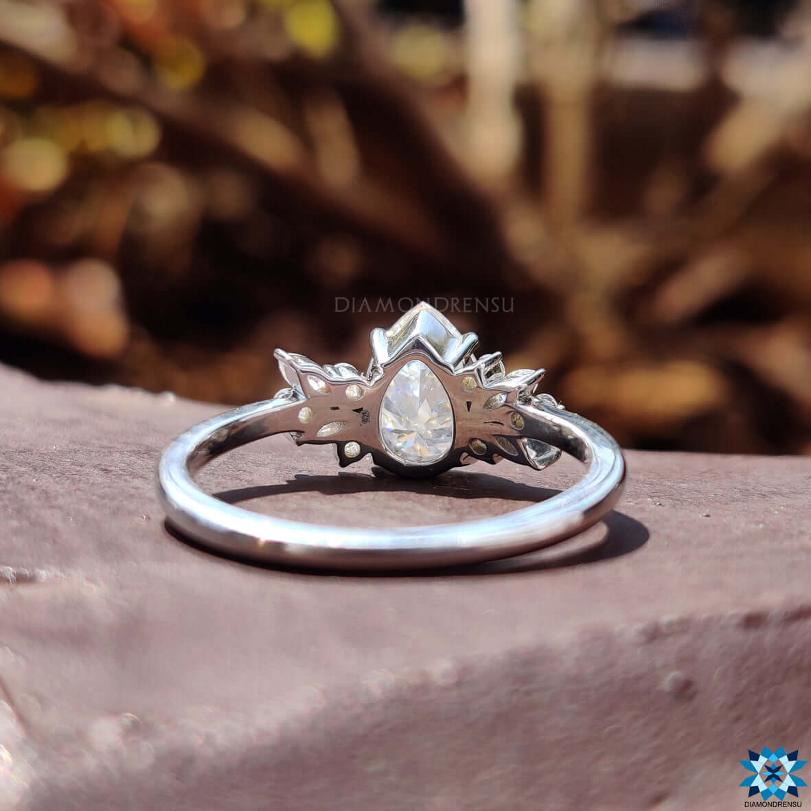 affordable moissanite engagement ring - diamondrensu