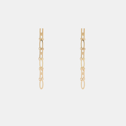 Gold-Plated Bar Earrings