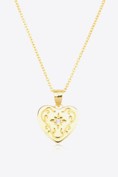 Heart Pendant 925 Sterling Silver Necklace