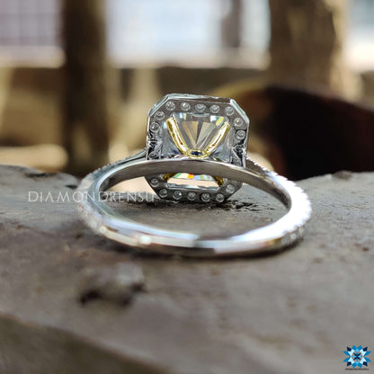 moissanite halo engagement rings - diamondrensu