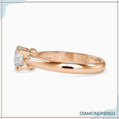 4 prong diamond ring for enhanced durability and sparkle.
