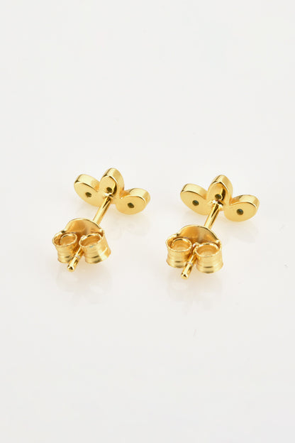 Inlaid 925 Sterling Silver Stud Earrings