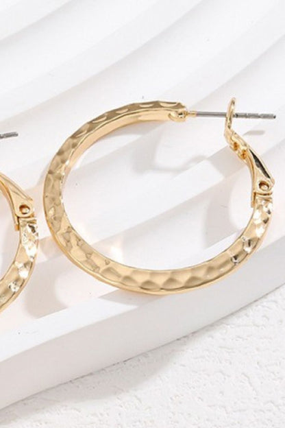 Minimalist Copper Hoop Earrings