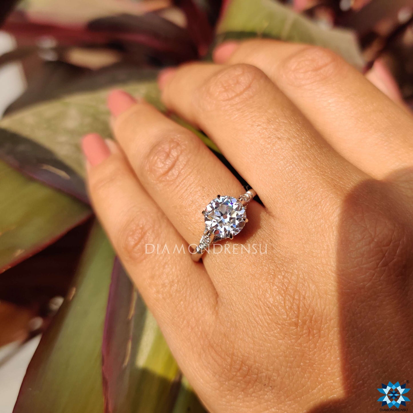 moissanite engagement rings - diamondrensu