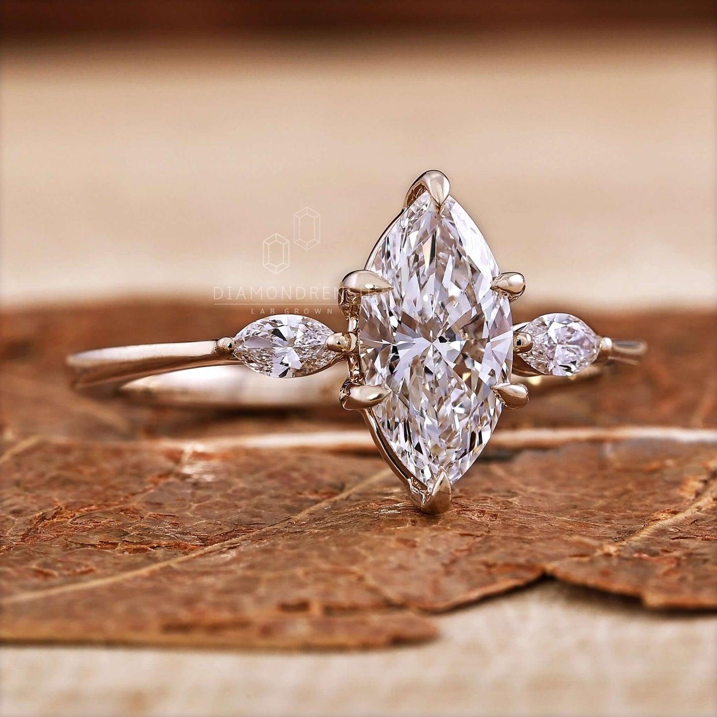 three stones engagement ring