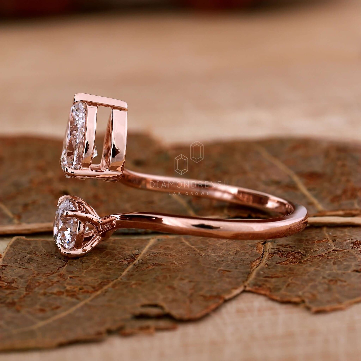 rose gold engagement ring