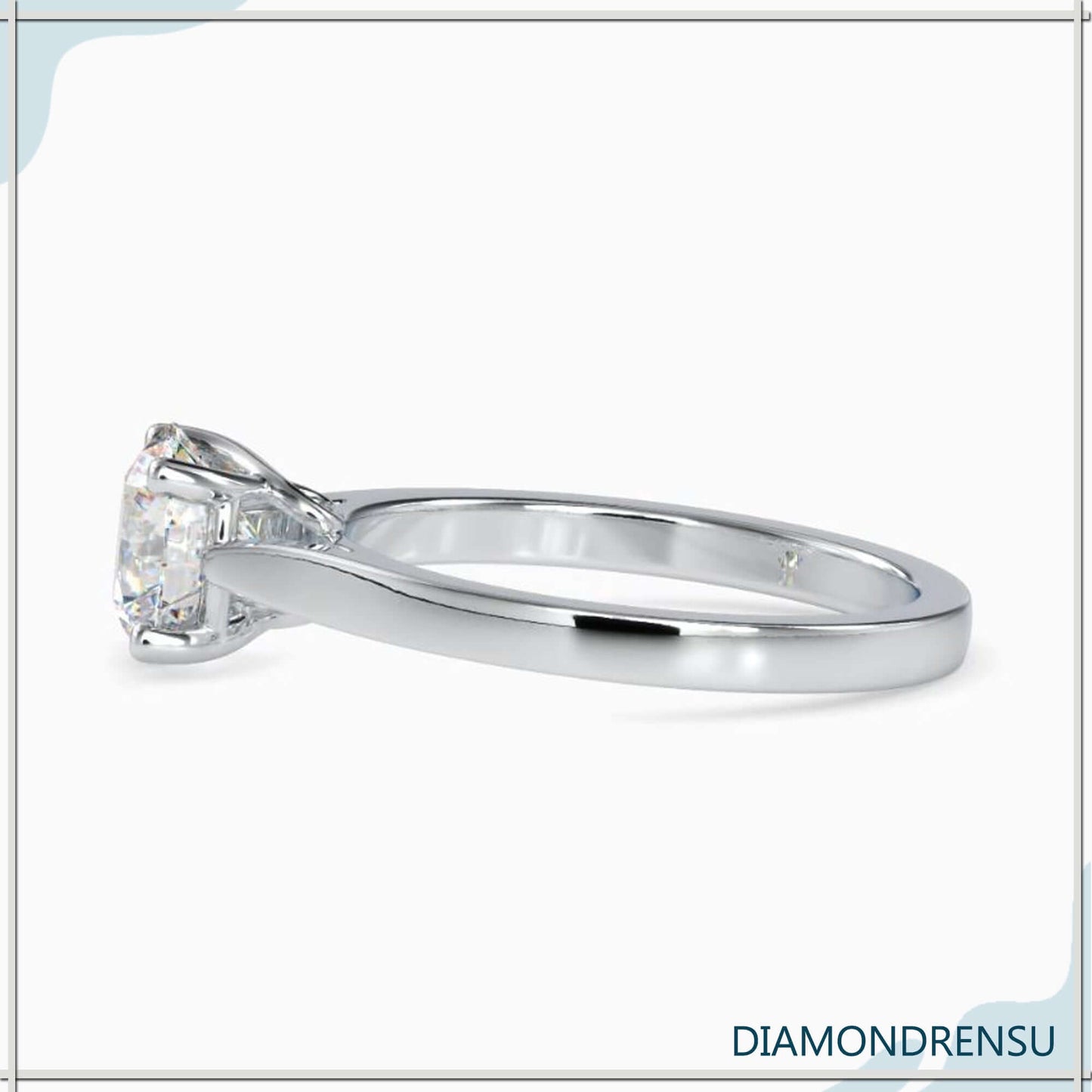 2 carat round cut diamond ring in an elegant 4 prong setting.
