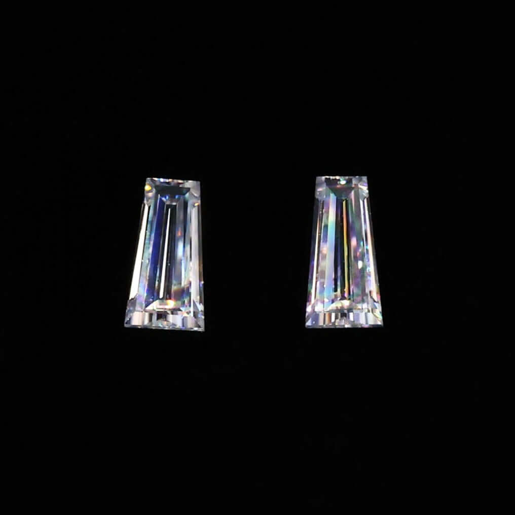 loose moissanite pair