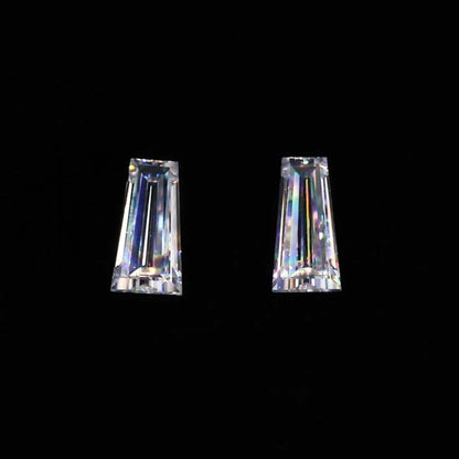 loose moissanite pair