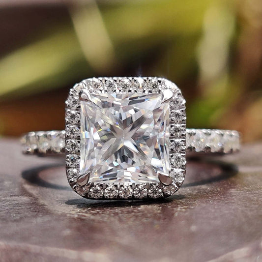 moissanite engagement ring