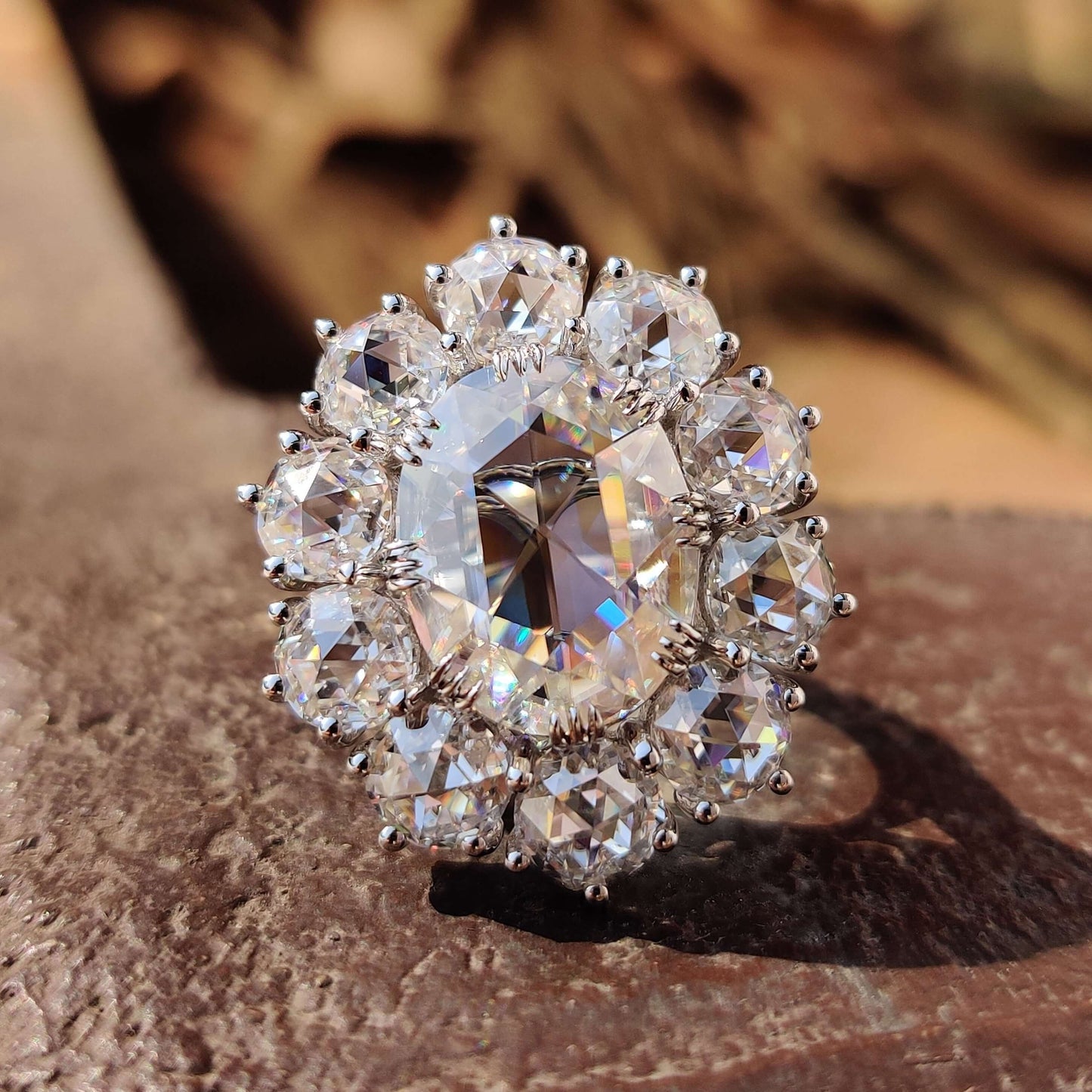 moissanite engagement ring - diamondrensu