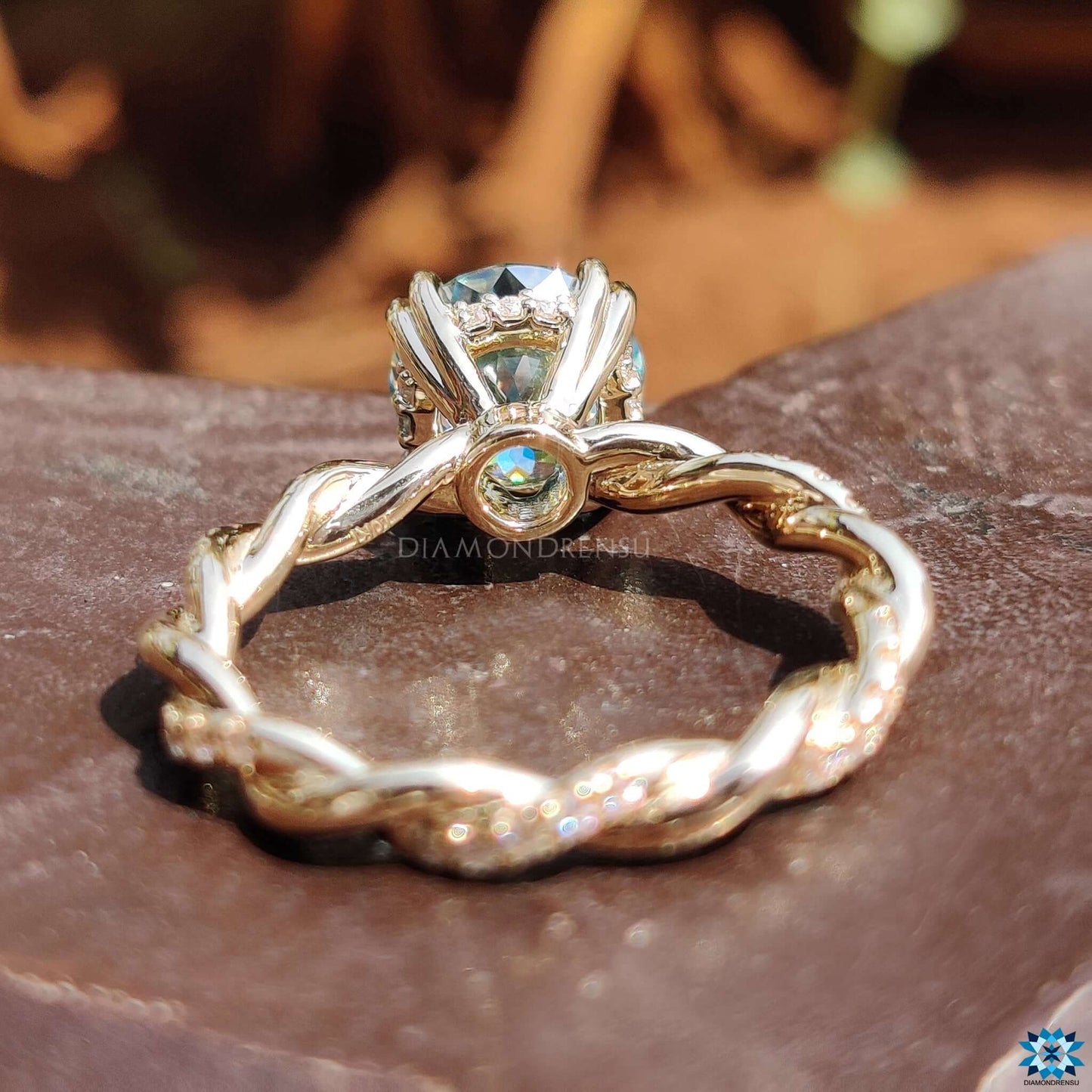 affordable moissanite engagement ring