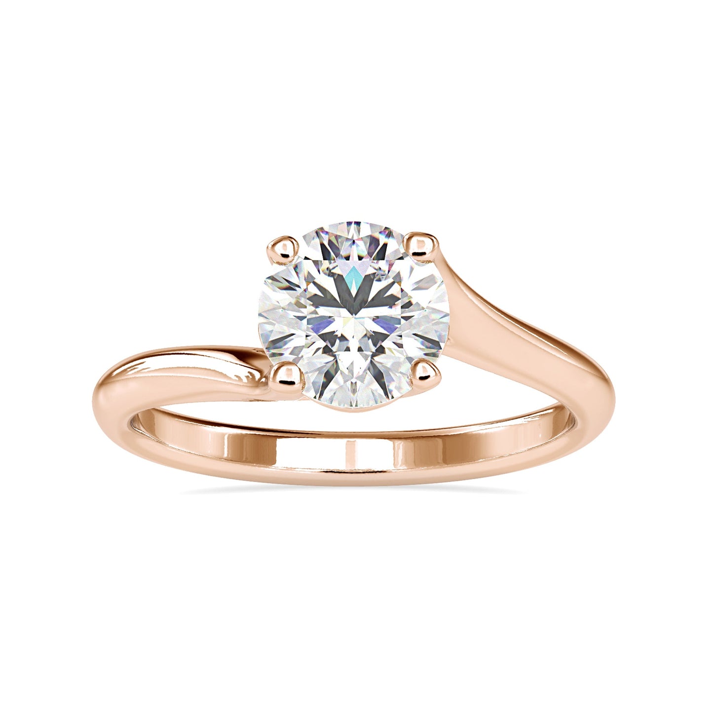 Bypass diamond ring settings for a timeless, elegant look.
