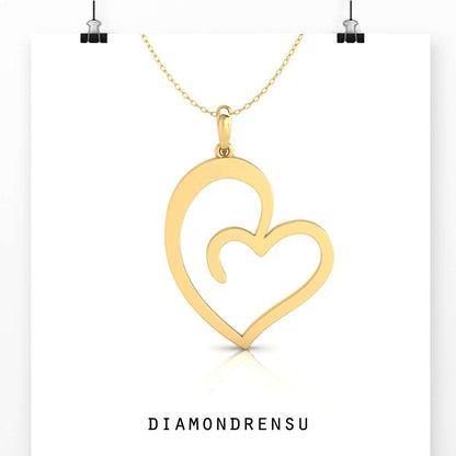 moissanite wedding pendant - diamondrensu