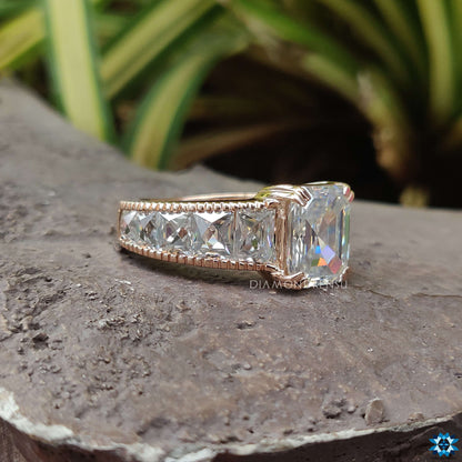 moissanite engagement rings - diamondrensu