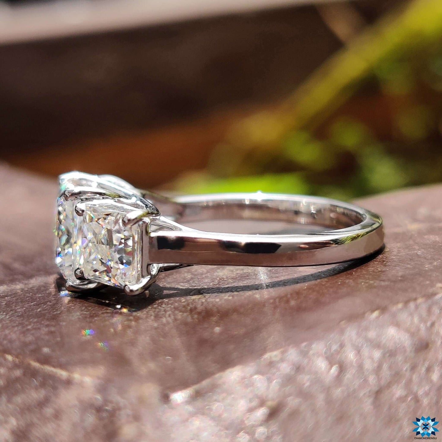 affordable moissanite engagement ring