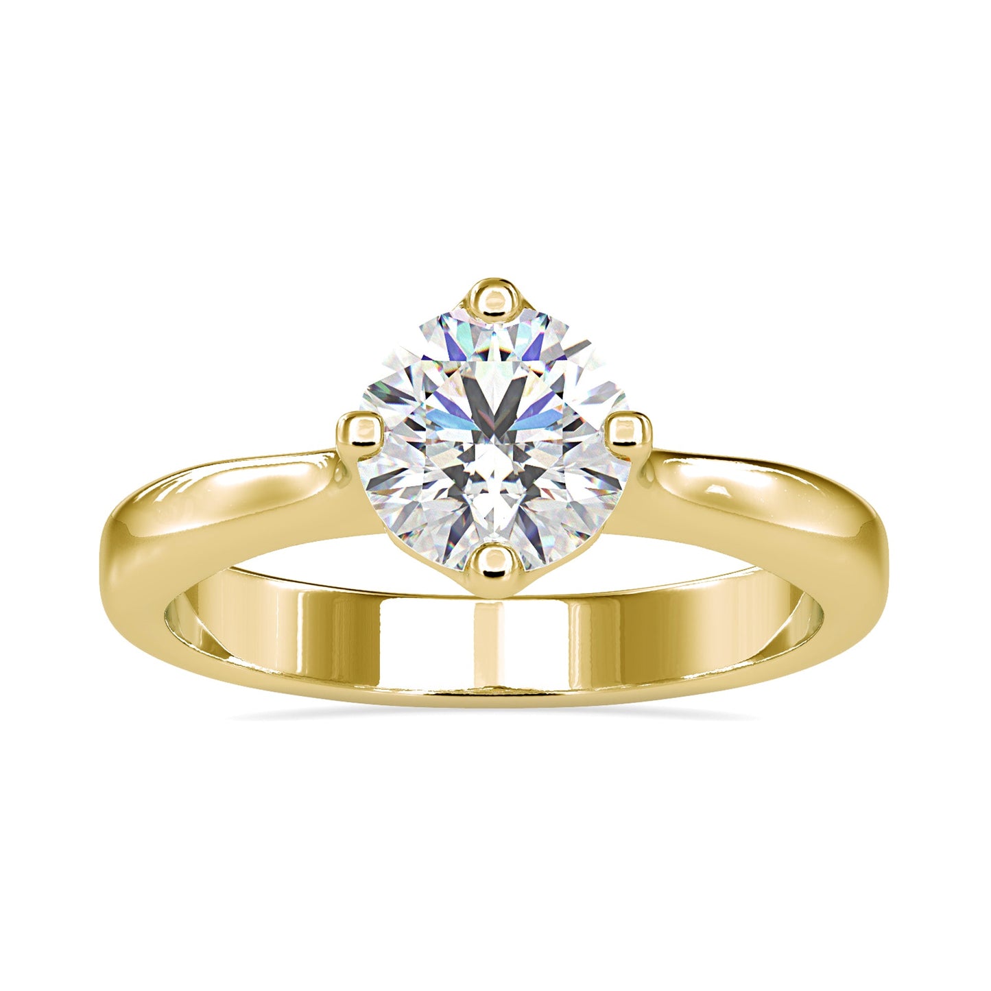 Beautiful engagement ring with a 4 prong round setting.
