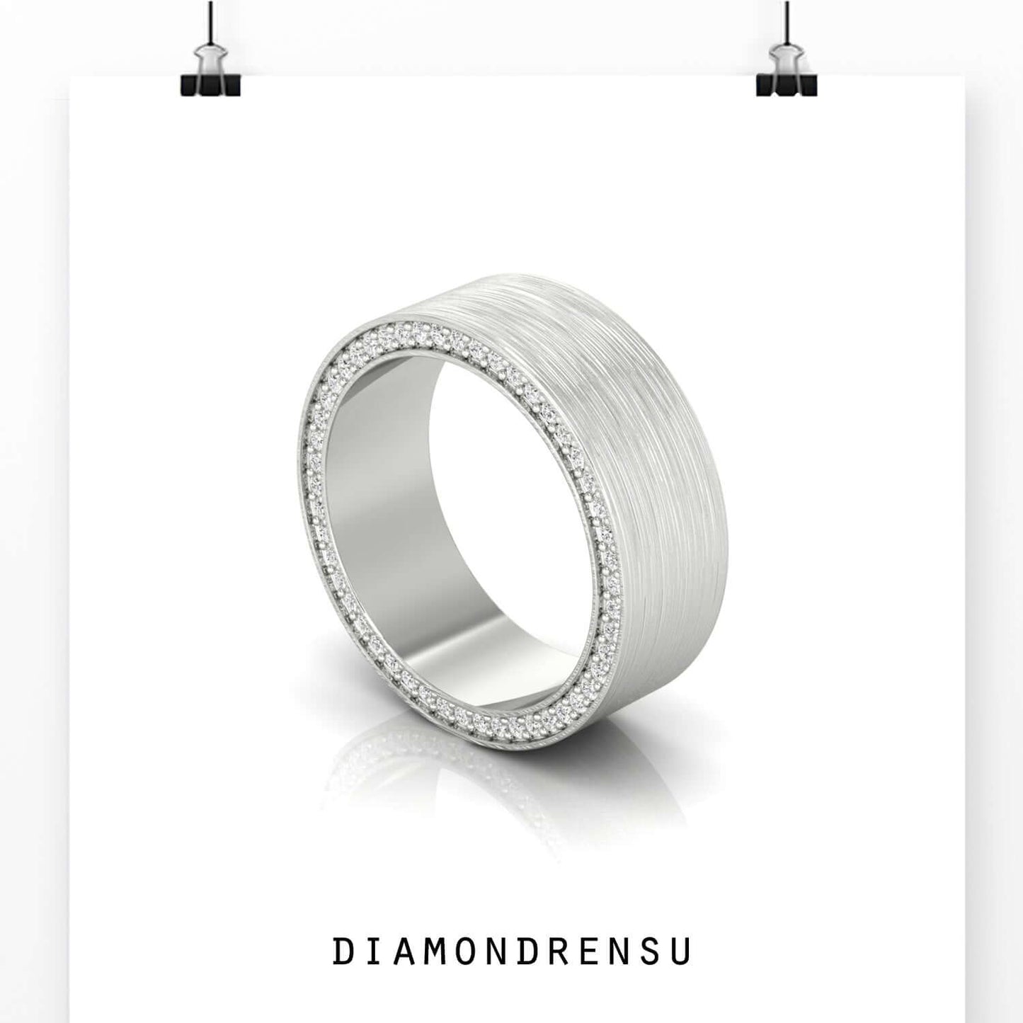 mens moissanite rings - diamondrensu