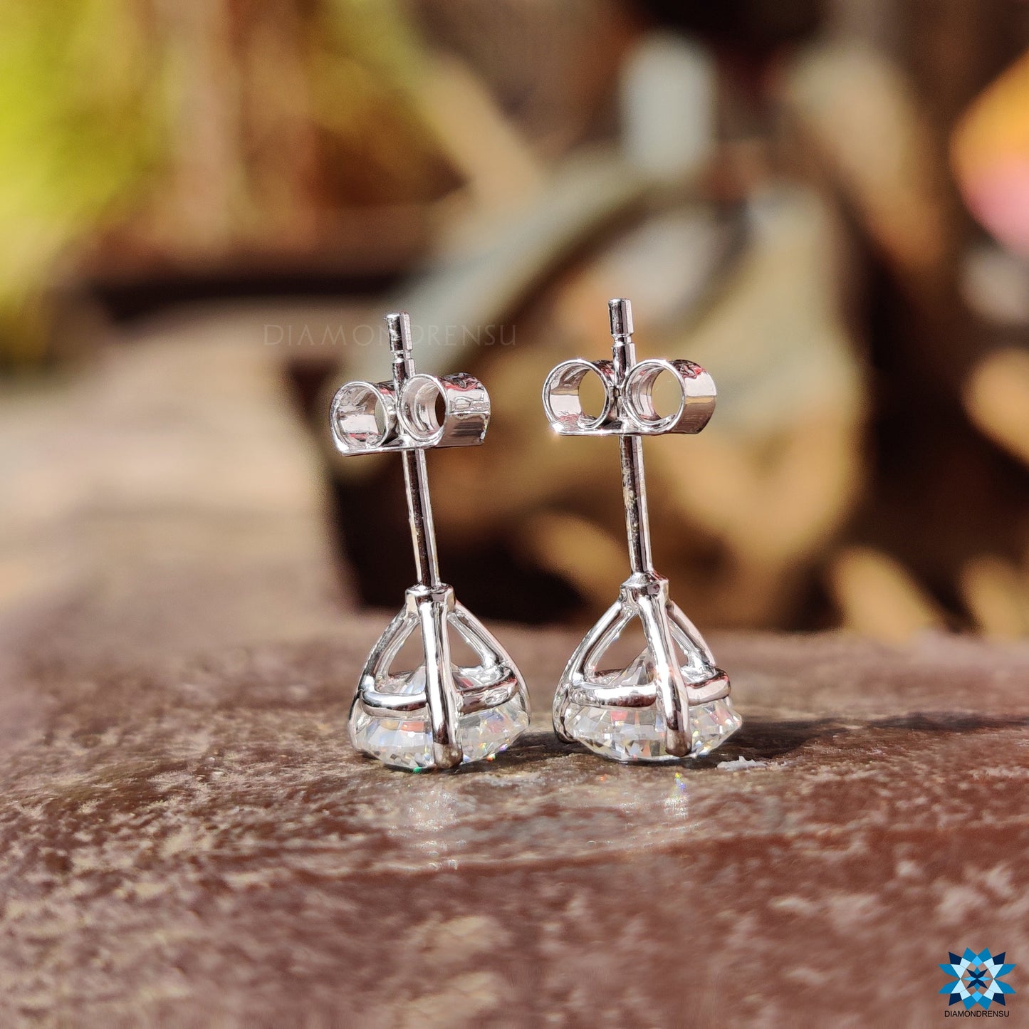 moissanite wedding earring