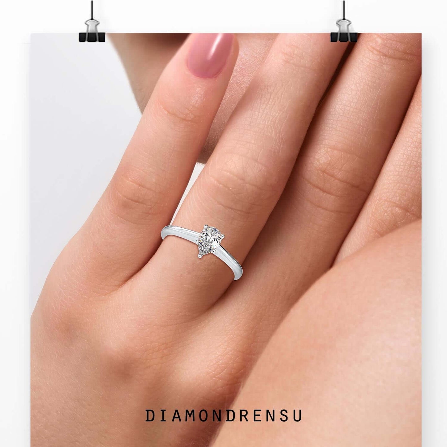 moissanite engagement rings - diamondrensu