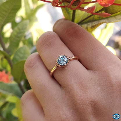 round moissanite ring