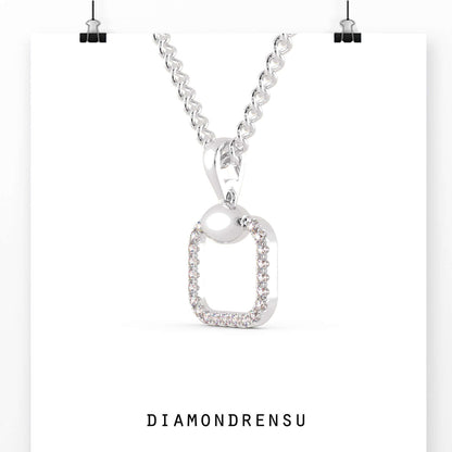 white gold wedding pendant - diamondrensu