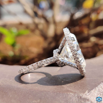 moissanite engagement ring - diamondrensu