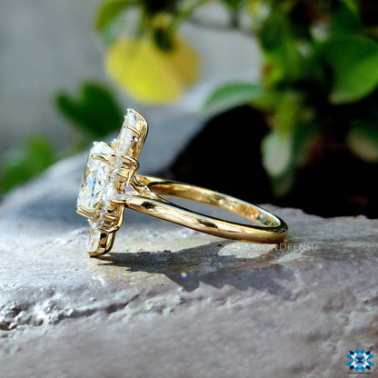 moissanite halo engagement rings - diamondrensu