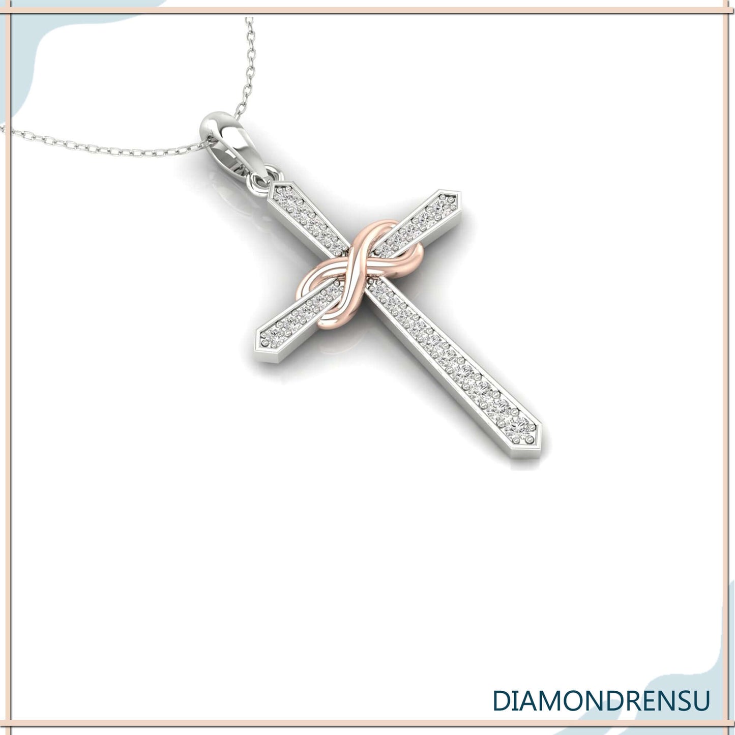 moissanite wedding pendant - diamondrensu