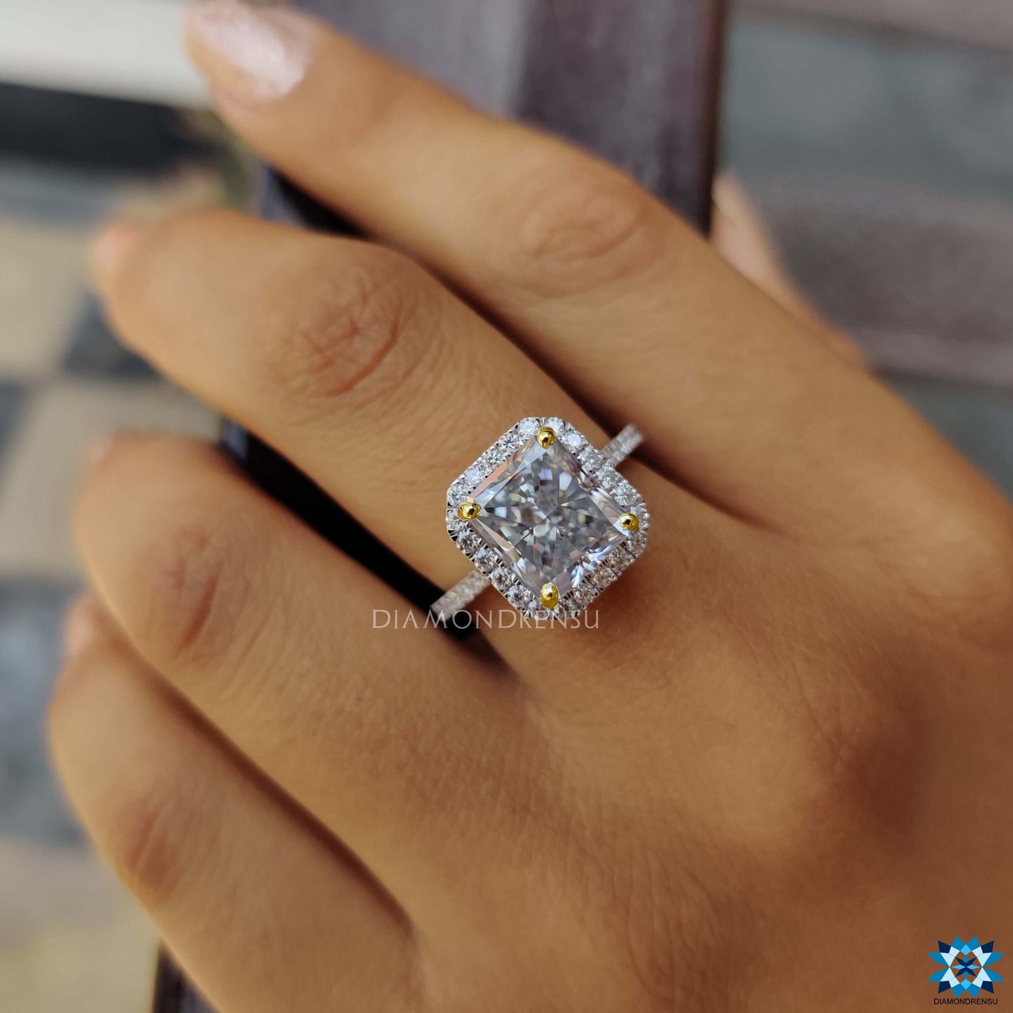 moissanite engagement rings - diamondrensu