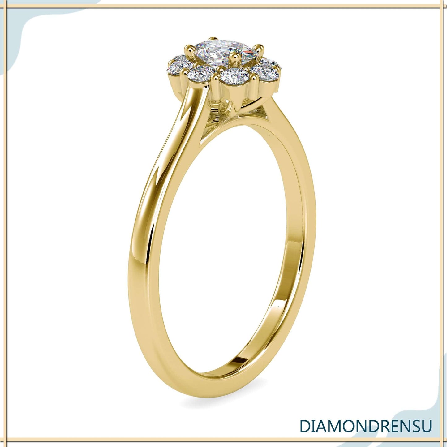 oval moissanite engagement ring - diamondrensu