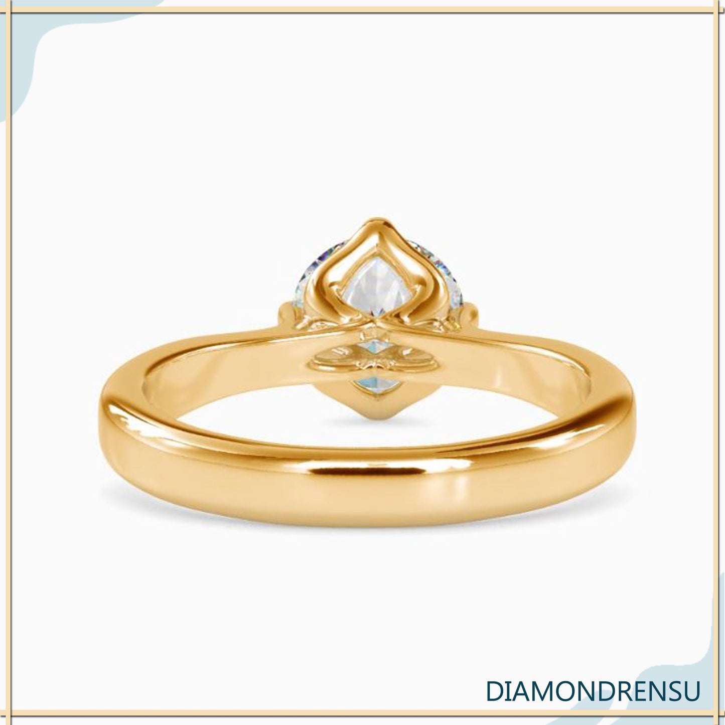 Lab grown diamond ring, IGI certified for sustainability and quality.
