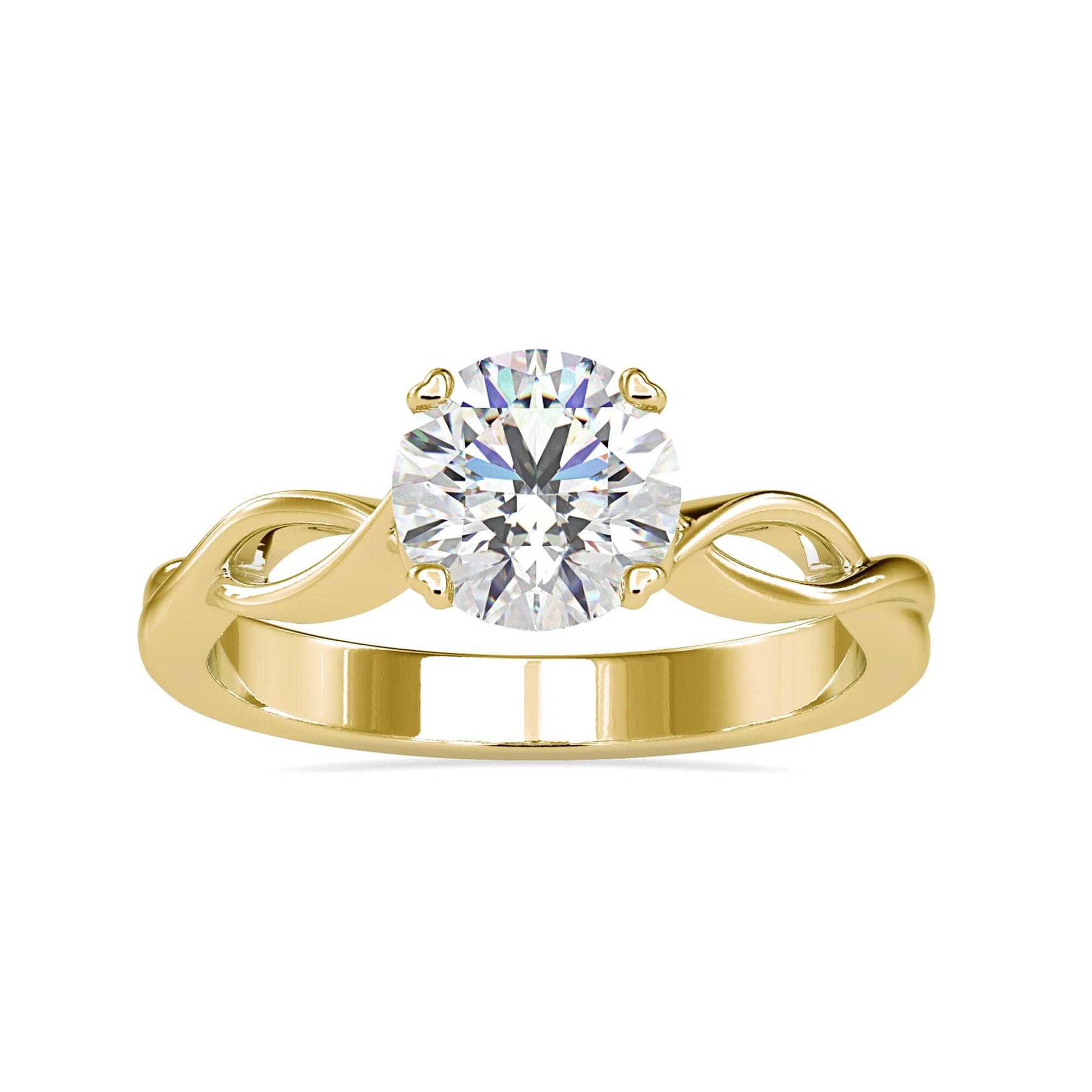 4 prong engagement ring offering a secure and elegant setting.
