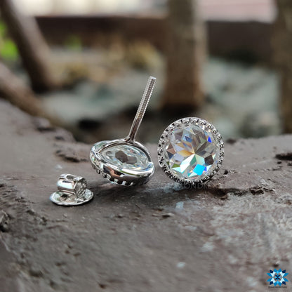 moissanite stud earrings - diamondrensu