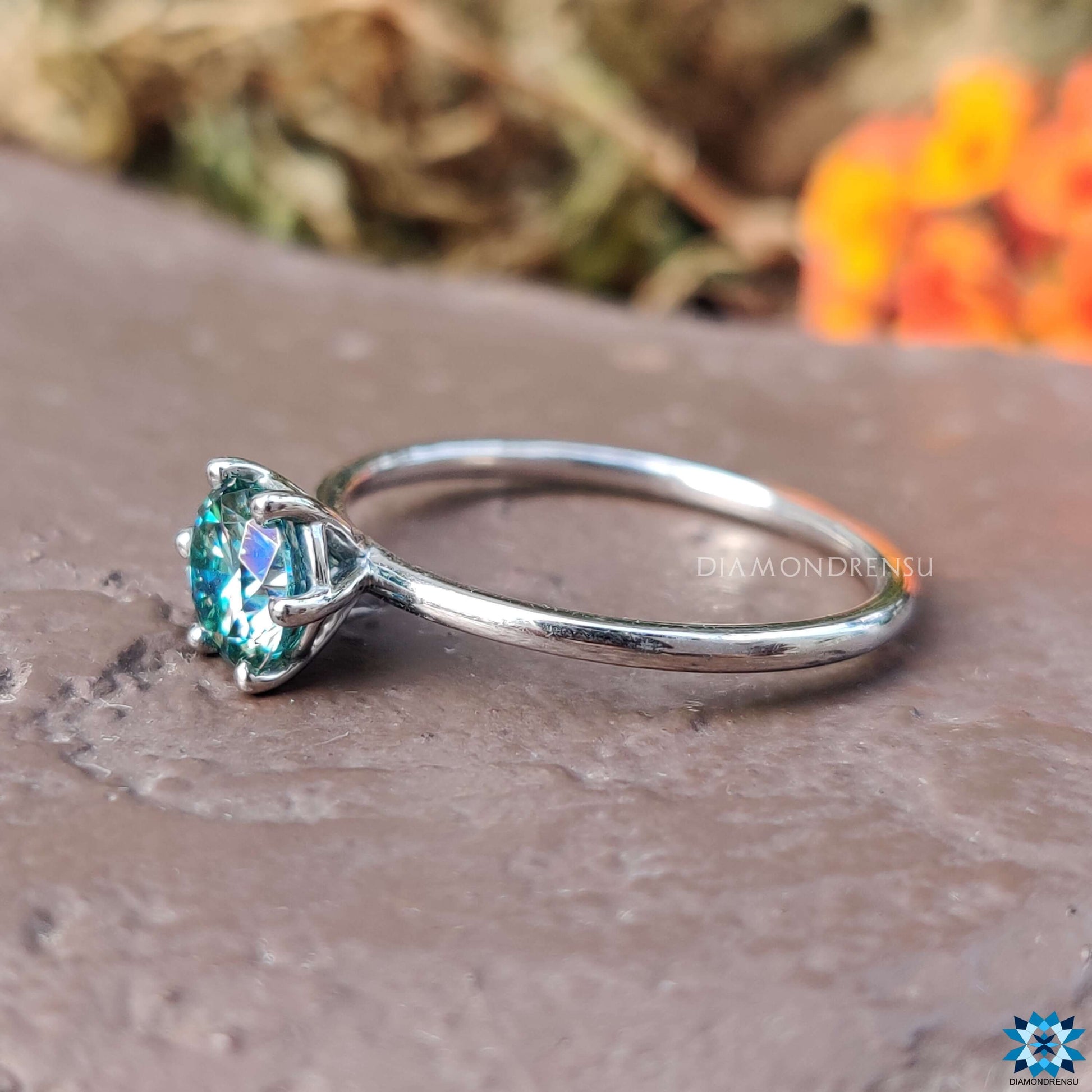 custom moissanite engagement ring - diamondrensu