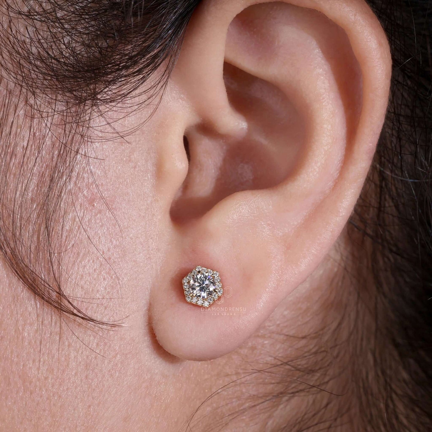 diamond stud earrings