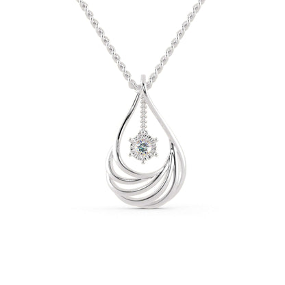 white gold wedding pendant - diamondrensu