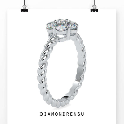 moissanite halo engagement rings - diamondrensu