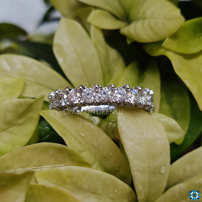 moissanite wedding band