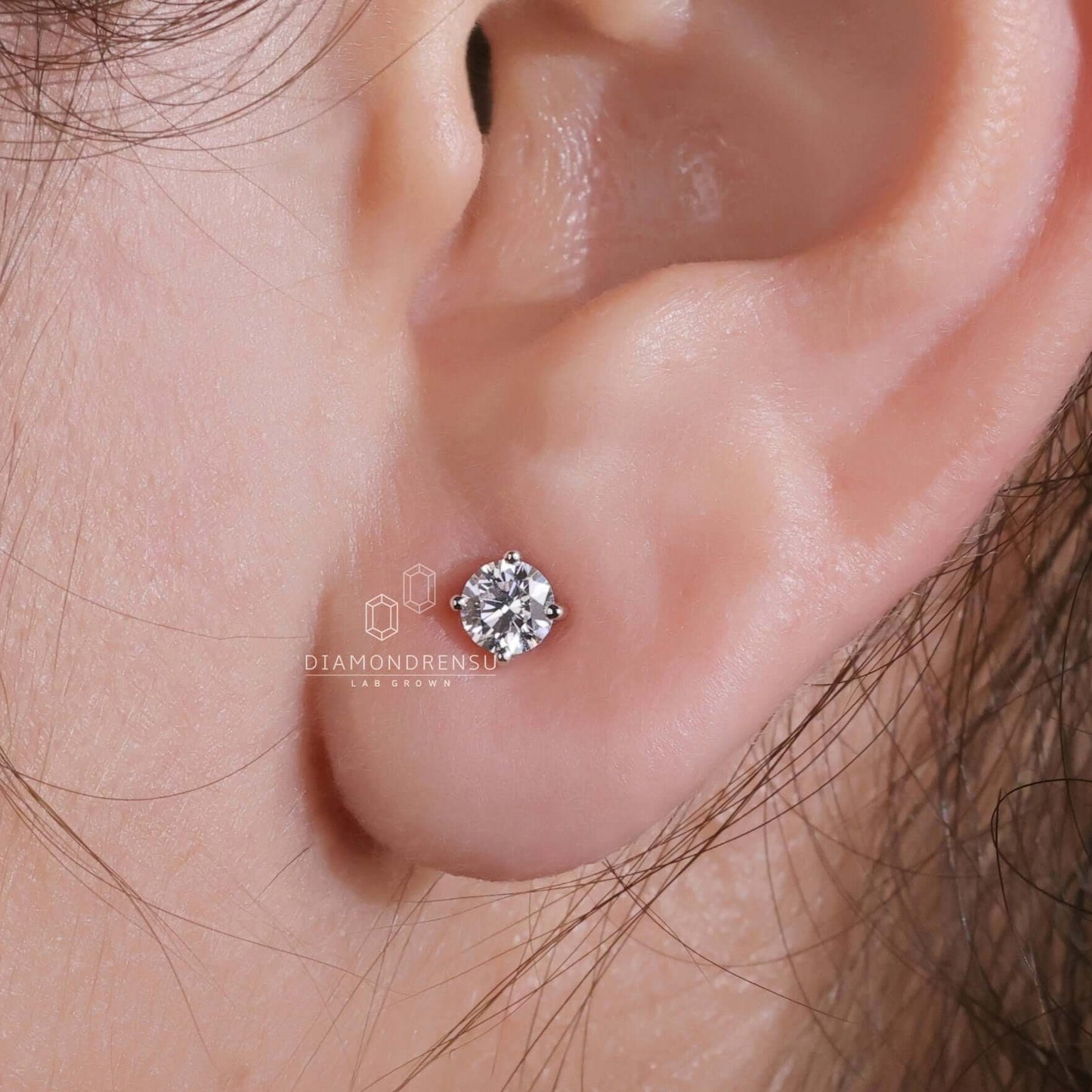 diamond stud earrings