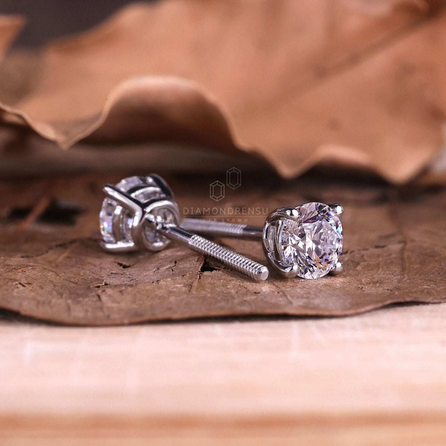 lab grown diamond earrings