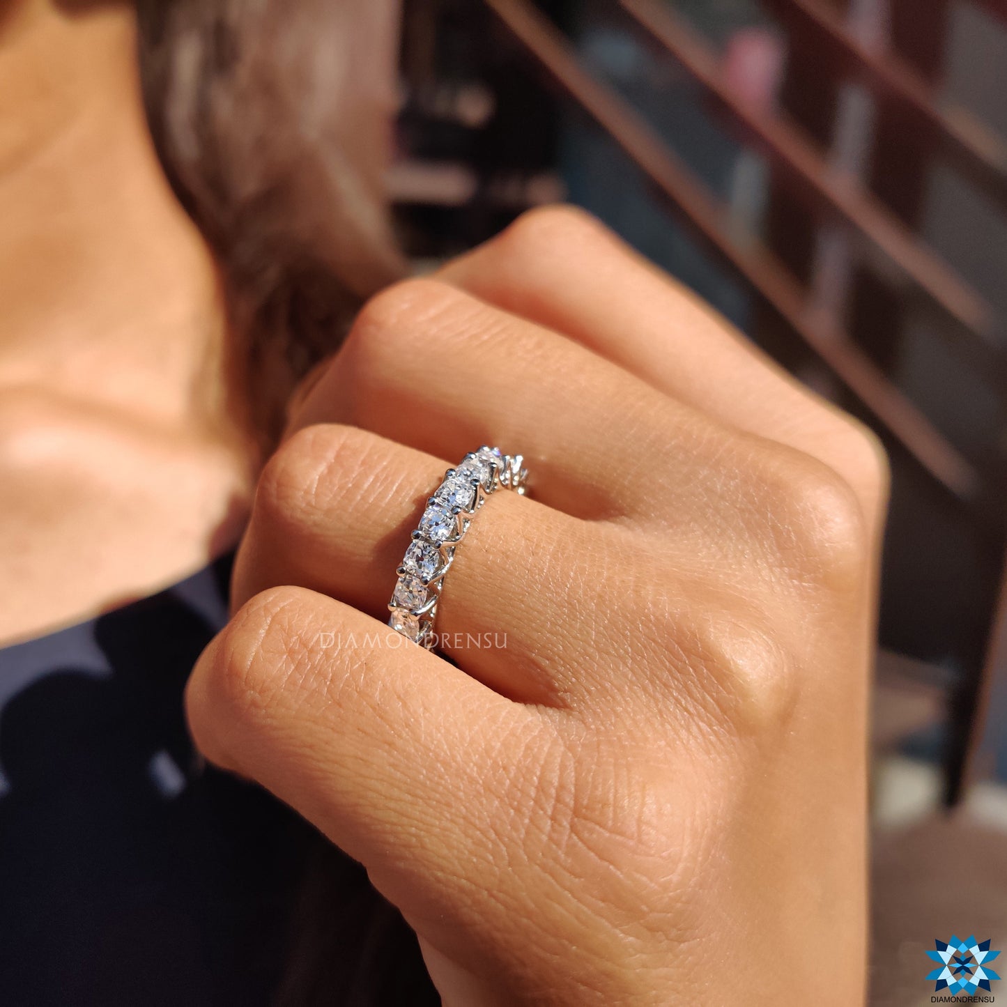 moissanite eternity band - diamondrensu