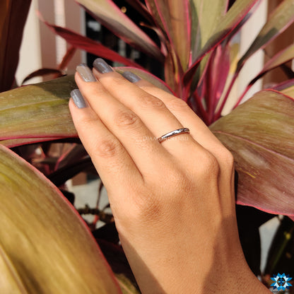 Sophisticated simple band rings for a sleek and elegant wedding look.